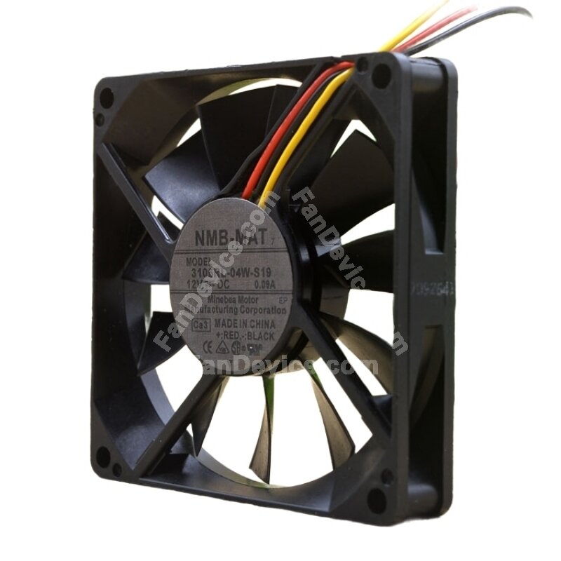 Ventola Di Raffreddamento 80x25mm Compatibile NMB-MAT 3110RL-04W-S19 - DC12V 0.1A A 3 Fili - Per Proiettori E Apparecchiature Elettroniche