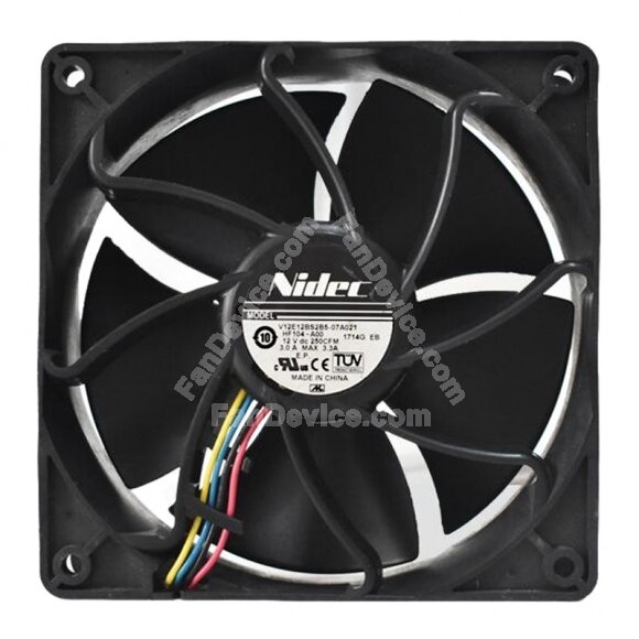 Nidec V12E12BS2B5-07A021 DC 12V 3.0A 12038 Axial Cooling Fan
