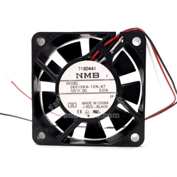 NMB 06015KA-12N-AT DC 12V 0.21A 3 Wires Axial Cooling Fan
