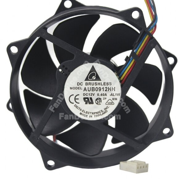Delta AUB0912HH DC 12V 0.40A 9225 Axial Brushless Cooling Fan