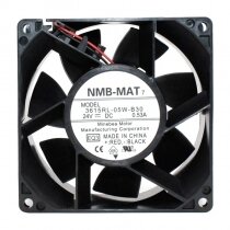 NMB 3615RL-05W-B30 DC 24V 0.53A 2 Wires Axial Cooling Fan