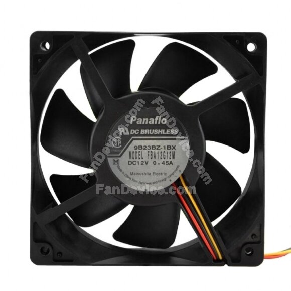 Panaflo FBA12G12M DC 12V 0.45A 2 Wires / 3 Wires Axial Cooling Fan