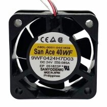 Sanyo Denki San Ace 40WF 9WF0424H7D03 DC 24V 0.085A 4015 Axial Cooling Fan