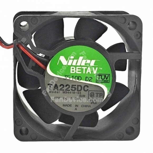 Nidec TA225DC M34418-55 DC 12V 0.28A 6025 Axial Cooling Fan