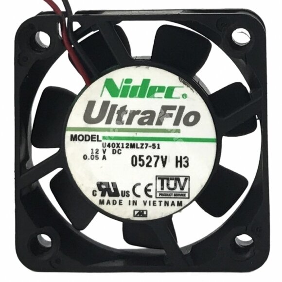 Nidec U40X12MLZ7-51 DC 12V 0.05A 4010 Axial Cooling Fan