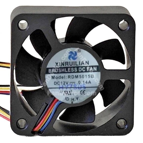 XINRUILIAN RDM5015B DC 12V 0.14A 5015 Axial Cooling Fan