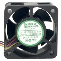 YOUNG LIN DFB402012H DC 12V 1.6W 4020 Axial Cooling Fan