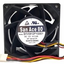 Sanyo Denki San Ace 80 9HV0812P1G001 DC 12V 3.4A 8038 Axial Cooling Fan