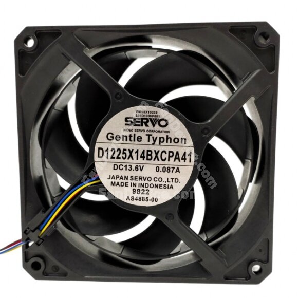 Servo Centle Typhon D1225X14BXCPA41 DC 13.6V 0.087A 12025 Axial Cooling Fan