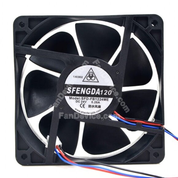 SFENGDA SFD-FB1224ME DC 24V 0.25A 12038 Axial Waterproof Cooling Fan