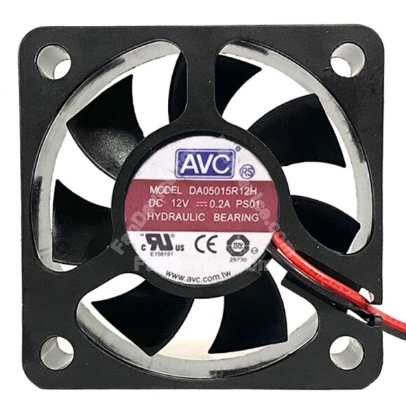 AVC DA05015R12H DC 12V 0.2A 5015 Axial Hydraulic Bearing Cooling Fan