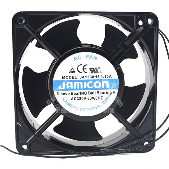 JAMICON JA1238H3 AC 380V 0.10A 12038 Ball Bearing Sleeve Bearing Axial Cooling Fan