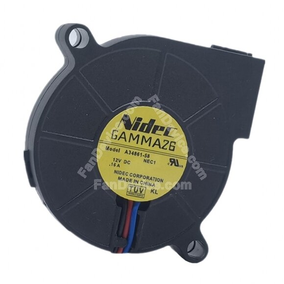 Nidec A34861-58 DC 12V 0.16A 5015 Blower Cooling Fan