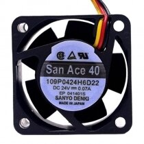 Sanyo Denki 109P0424H6D22 DC 24V 0.07A 4020 Axial Cooling Fan
