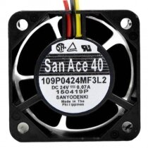 Sanyo Denki San Ace 40 109P0424MF3L2 DC 24V 0.07A 2 Wires / 3 Wires Axial Cooling Fan