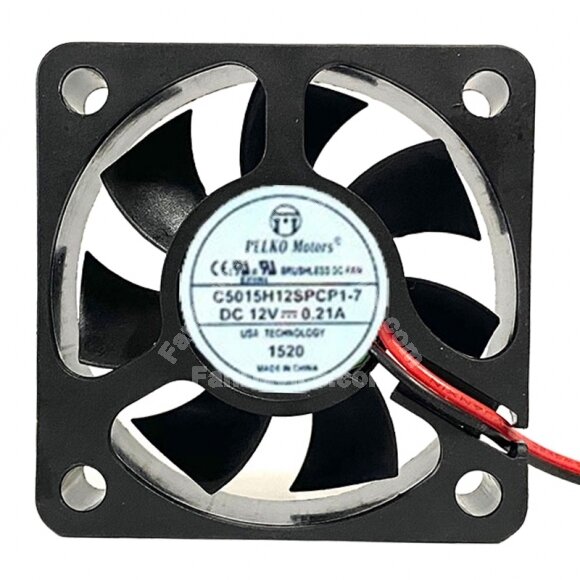 PELKO Motors C5015H12SPCP1-7 DC 12V 0.21A 5015 Axial Cooling Fan