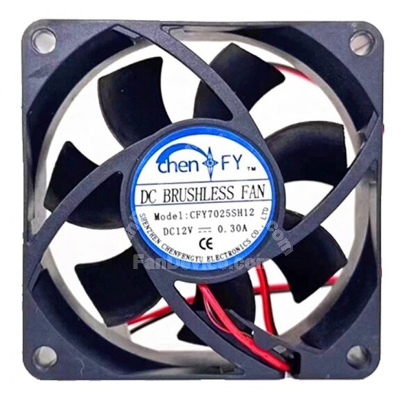 Chen FY CFY7025SH12 DC 12V 0.30A 7025 Axial Brushless Cooling Fan