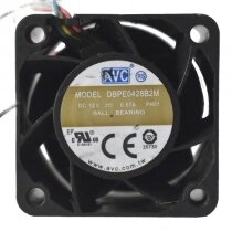 AVC DBPE0428B2M DC 12V 0.57A 4028 Axial Ball Bearing Cooling Fan