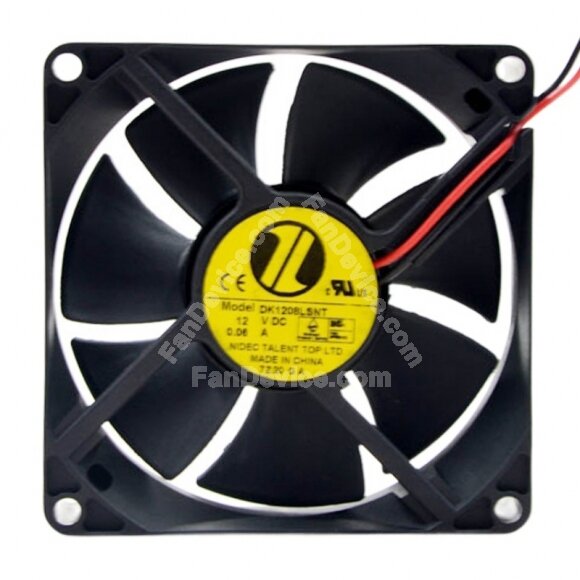 Nidec DK1208LSNT DC 12V 0.06A 8025 Axial Cooling Fan