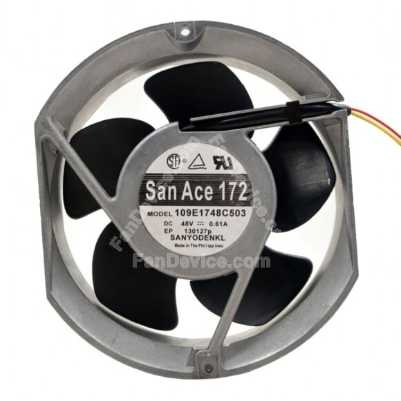San Ace Sanyo Denki 109E1748C503 DC 48V 0.61 3 Wires / 4 Wires Axial Cooling Fan
