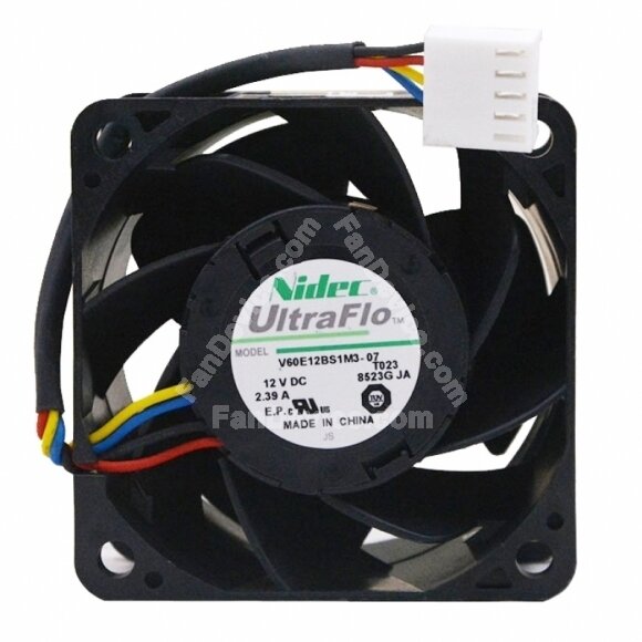 Nidec V60E12BS1M3-07 DC 12V 2.39A 2 Wires / 3 Wires / 4 Wires Axial Cooling Fan