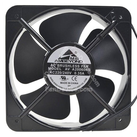 AMBEYOND AV-A20060HB AC 220/240V 0.35A 2 Wires Brushless Axial Cooling Fan