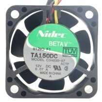 Nidec TA150DC C34635-57 DC 12V 0.07A 2 Wires / 3 Wires Axial Cooling Fan