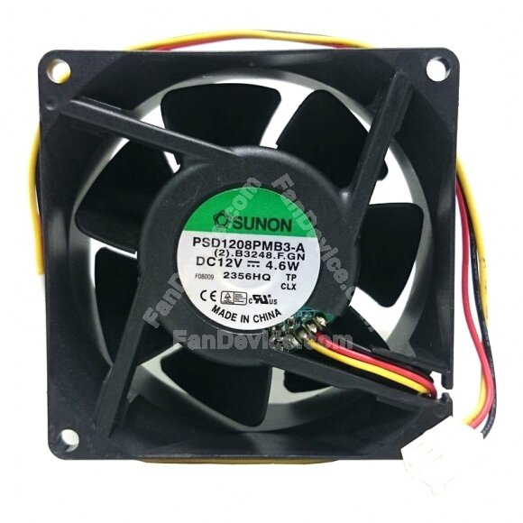 Sunon PSD1208PMB3-A DC 12V 4.6W 2 Wires / 3 Wires Axial Cooling Fan