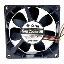 Sanyo Denki 9AH0812P4G081 DC 12V 0.38A 2 Wires / 3 Wires / 4 Wires Axial Cooling Fan