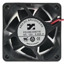 ARX FD1260-D3671E DC 12V 0.20A 2 Wires / 3 Wires Brushless Axial Cooling Fan