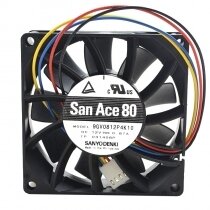 Sanyo 9GV0812P4K10 DC 12V 0.87A 2 Wires / 4 Wires Axial Cooling Fan