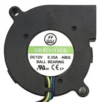 GULF GB125115EB DC 12V 0.35A 4 Wires Ball Bearing Blower Cooling Fan