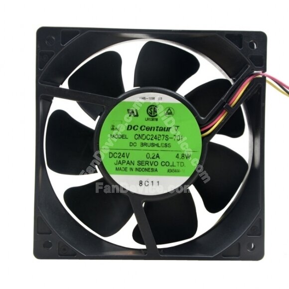 SERVO CNDC24B7S-701 DC 24V 0.2A 4.8W 3 Wires Axial Cooling Fan
