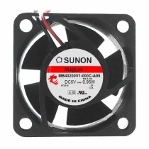 Sunon MB40200V1-000C-A99 DC 5V 0.95W 2 Wires Axial Cooling Fan