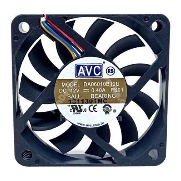 AVC DA06010B12U DC 12V 0.40A 2 Wires / 3 Wires / 4 Wires Axial Cooling Fan