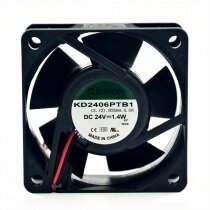 SUNON KD2406PTB1 13.(2).B2560.A.GN / 13.(2).A.GN DC 24V 1.4W 2 Wires Axial Cooling Fan