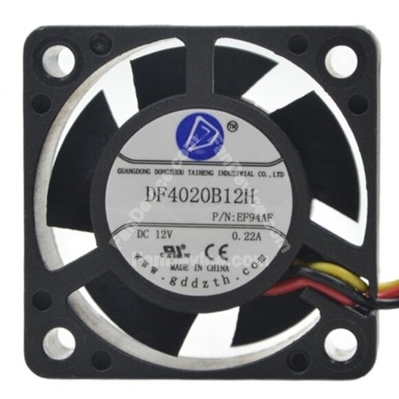 DF4020B12H DC 12V 0.22A 2 Wires / 3 Wires / 4 Wires Axial Cooling Fan