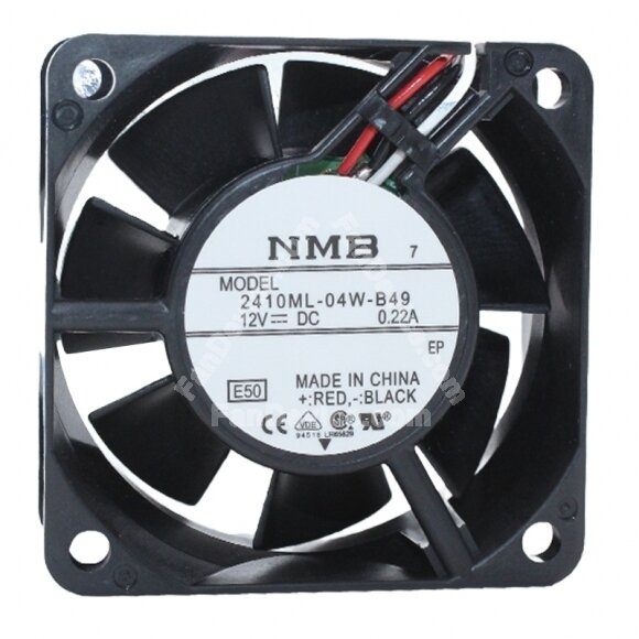 NMB 2410ML-04W-B49 DC 12V 0.22A 3 Wires Axial Cooling Fan