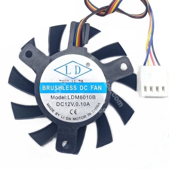 LD LDM6010B DC 12V 0.10A Brushless Axial Cooling Fan