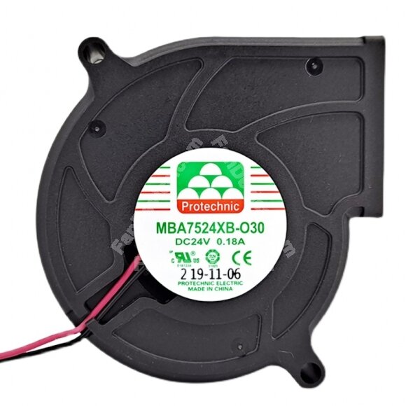 Protechnic MBA7524XB-O30 DC 24V 0.18A 7530 3500RPM Axial Cooling Fan