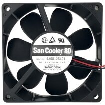 Sanyo Denki 9A0812S401 DC 12V 0.18A 2 Wires 8025 Axial Cooling Fan