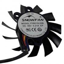 SNOWFAN YY6010L05B DC 5V 0.21A Axial Cooling Fan