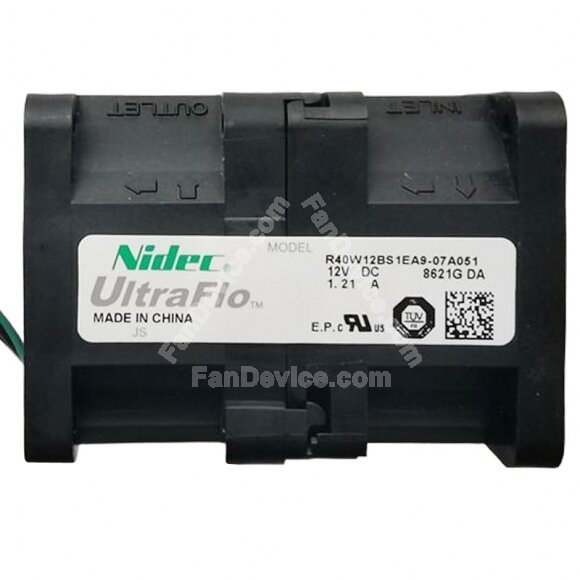 Nidec R40W12BS1EA9-07A051 DC 12V 1.21A Axial Cooling Fan
