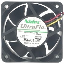 Nidec UltraFlo U60T12MS1A7-52T03A1 DC 12V 0.21A Axial Cooling Fan