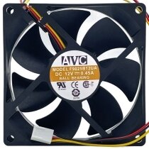 AVC F9025B12UA DC 12V 0.45A 3 Wires Ball Bearing Axial Cooling Fan
