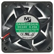 YM DA06025B24UA 24V 0.25A 2 Wires Axial Cooling Fan