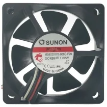 Sunon MB60201V1-000C-F99 12V 1.62W 3 Wires Cooling Fan