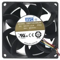 AVC DBPF0938B2M 12V 1.0A 4 Wires Ball Bearing Axial Fan