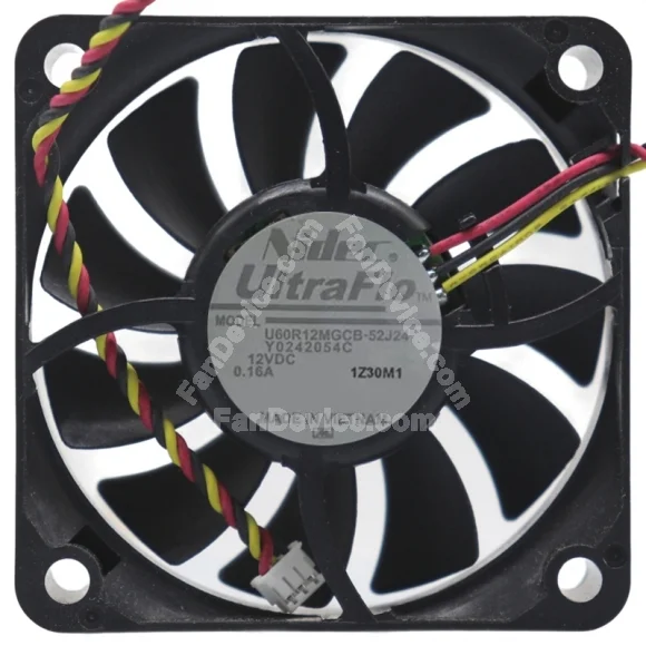 Nidec U60R12MGCB-52J24 12V 0.16A 2 / 3 Wires Cooling Fan