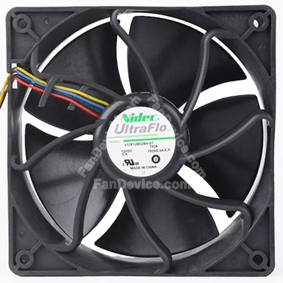 Nidec V12E12BS2B5-07T042 12V 3.0A 4 Wires Cooling Fan